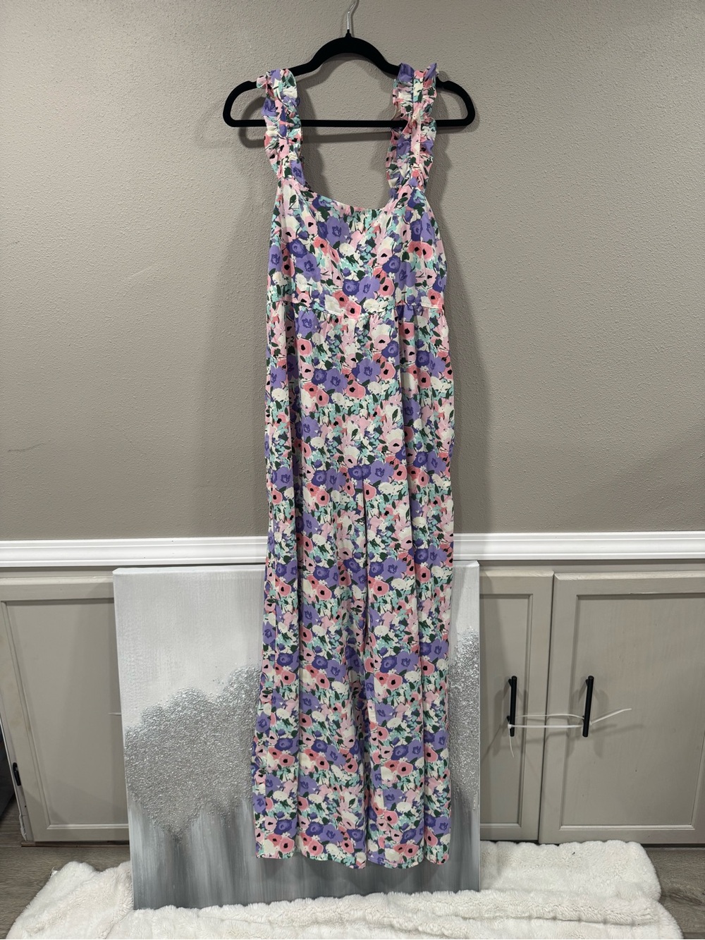 NWT Kori Plus Floral Wide Leg Jumpsuit - Picture 3 of 8